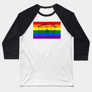 Ariadne's Tribe Rainbow Flag Logo Baseball T-Shirt